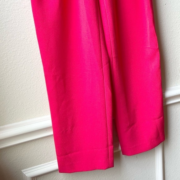 NWT Eliza J Red Off-the-shoulder Bell Sleeve Tie Waist Jumpsuit Sz 6 - Picture 7 of 16